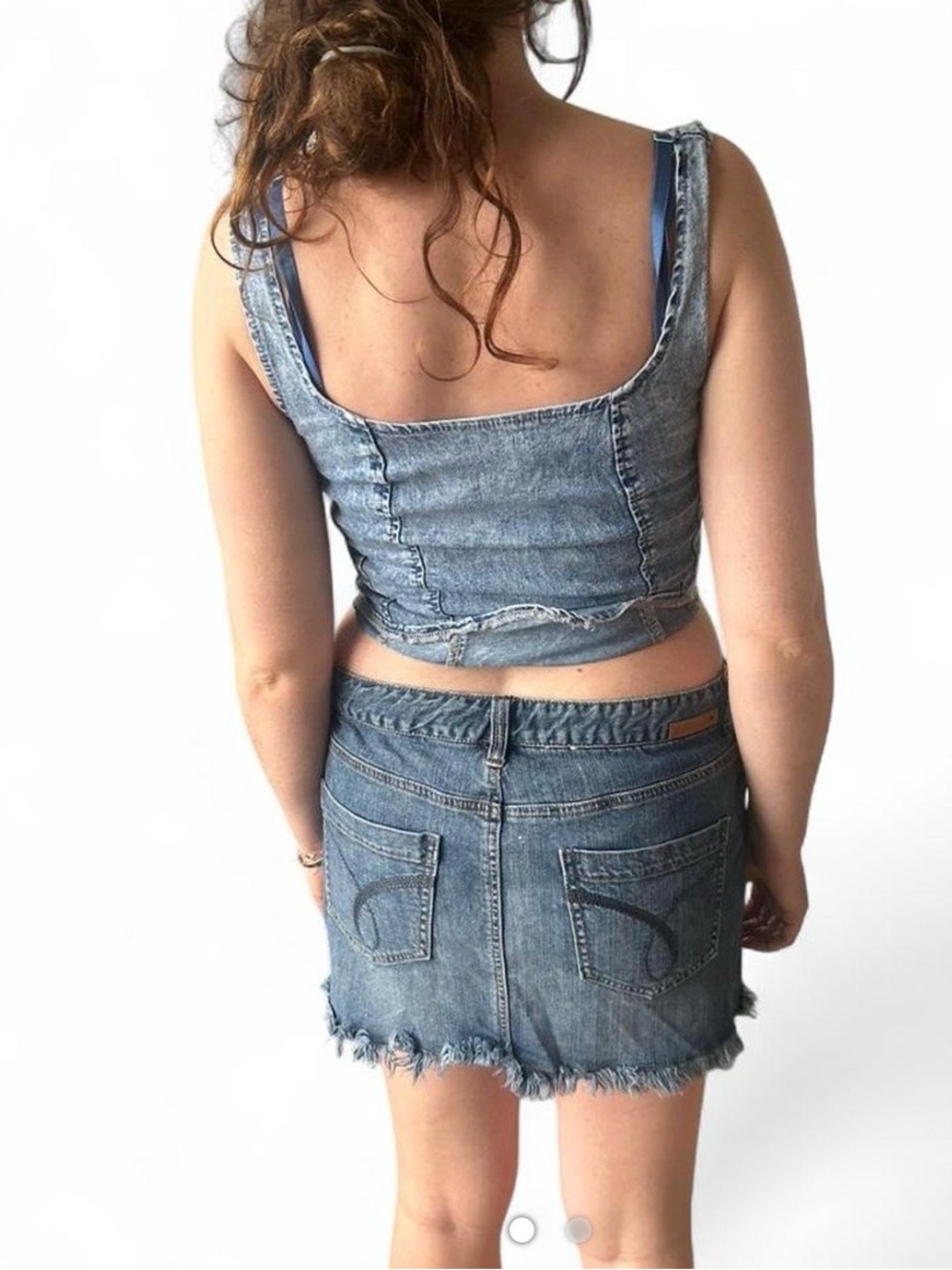 Denim Skirt - Blue